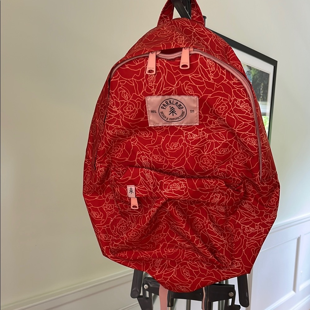 Parkland Red Floral Backpack